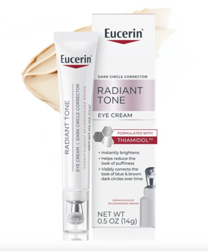 Eucerin Radiant Tone Eye Cream best drugstore eye cream for dark circles